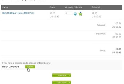 How do I use a coupon code?